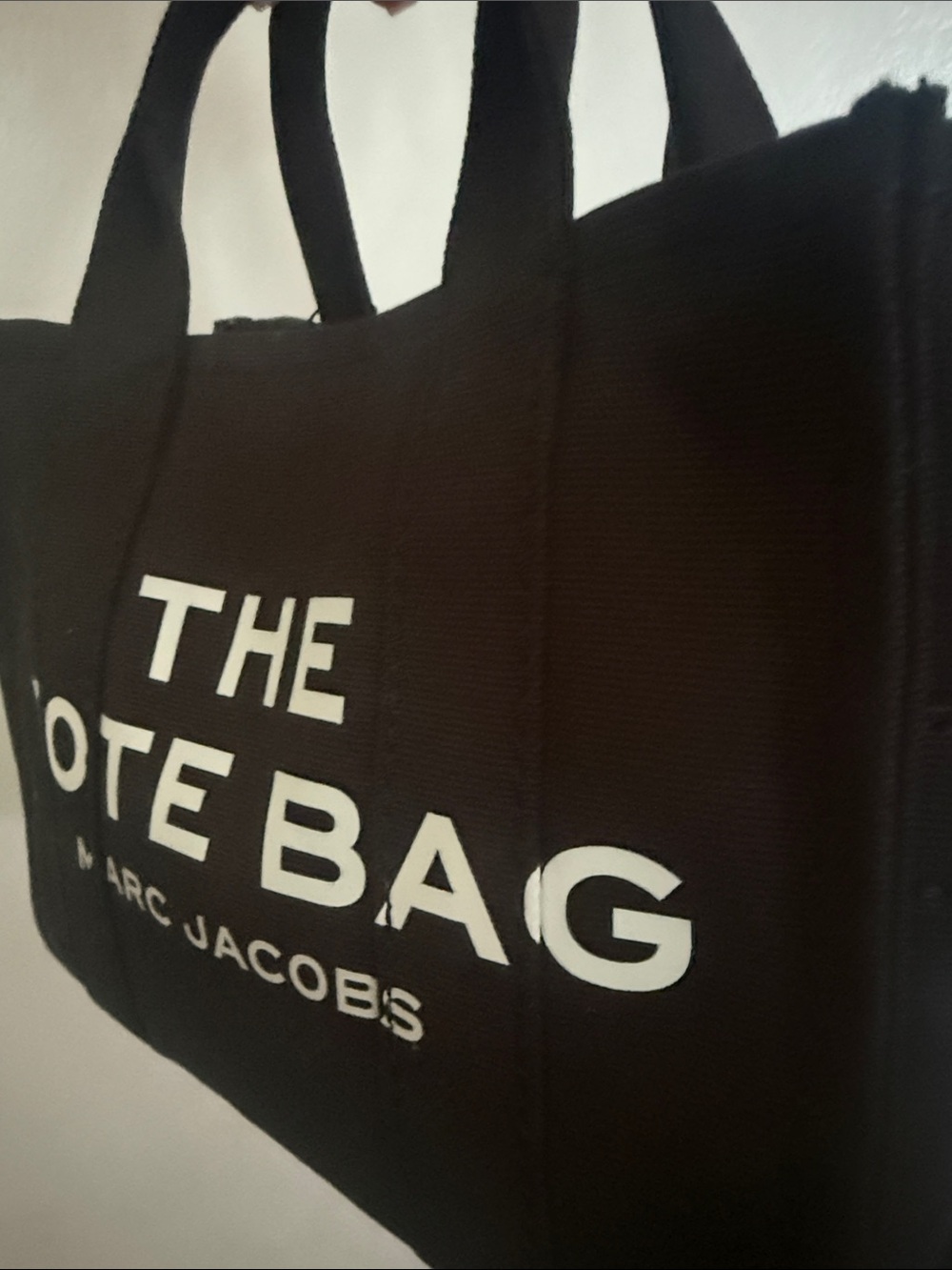 Marc Jacobs Black Small Canvas The Tote Bag with Adjustable crossbody Strap - Picture 8 of 13